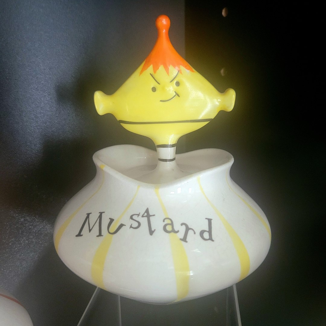 Kevin's first Pixieware mustard jar
