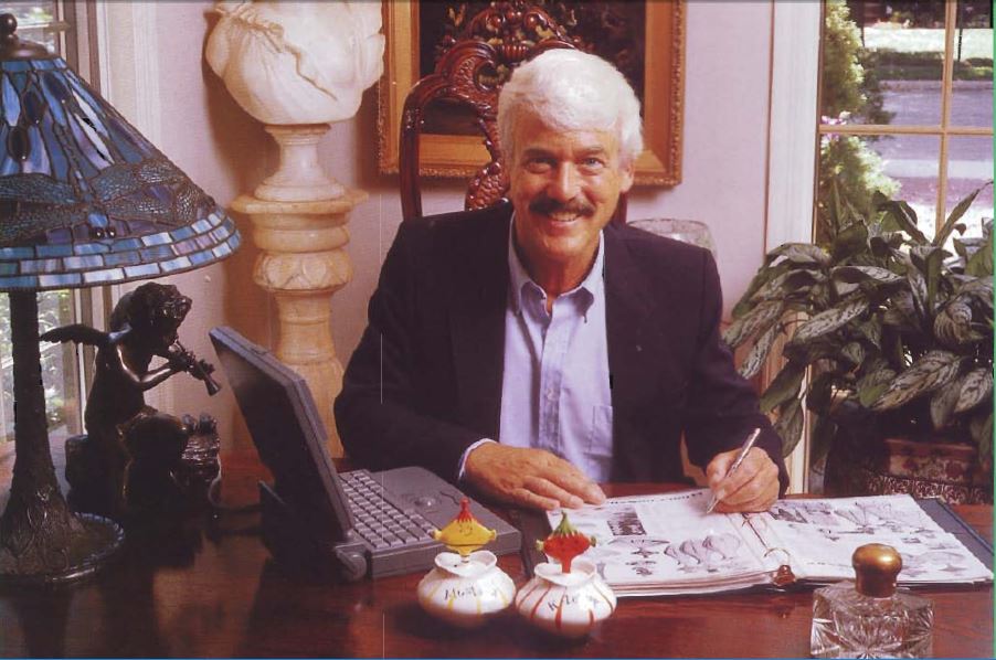 Walter Dworkin at his desk