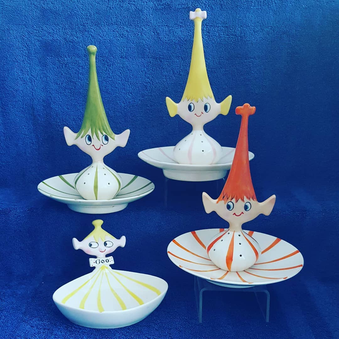 Holt Howard Pixieware party servers and Goo sundae server