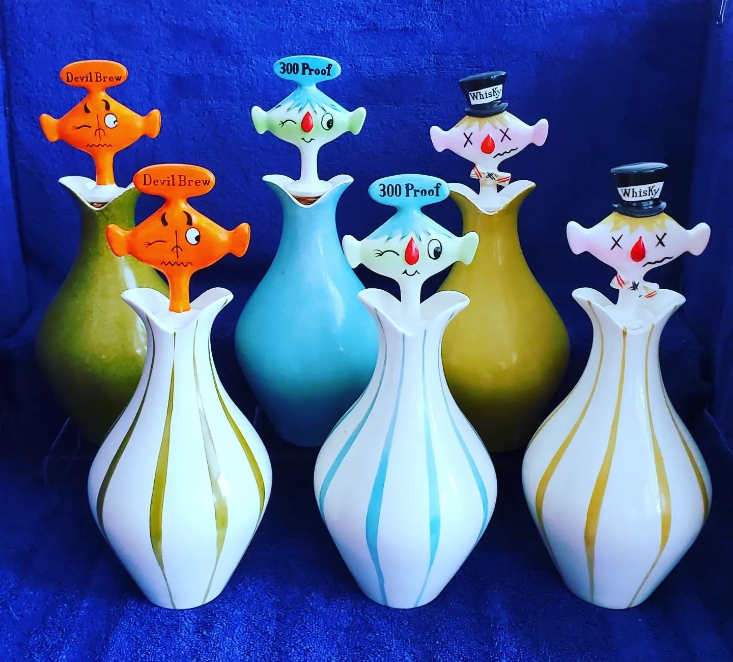 Happy Party Gremlins liquor decanters