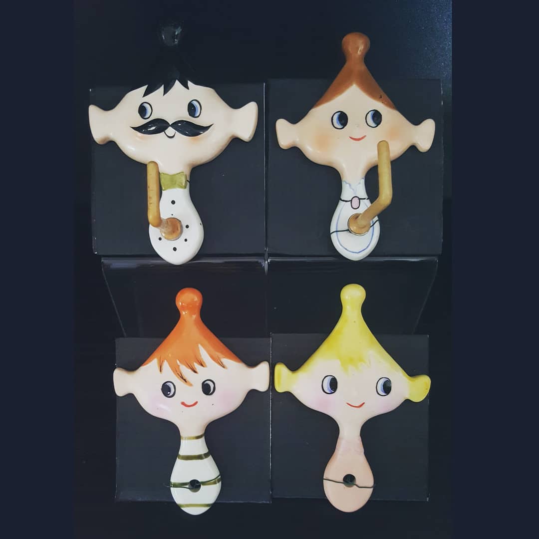 Mom, Dad, Brother, and Sister Towel Hooks