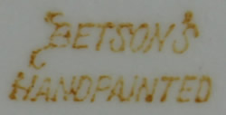 Betson hand painted ink stamp