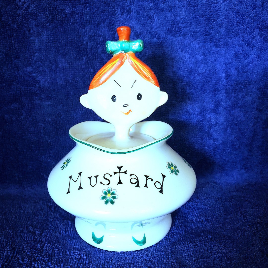Jolly Floral Girls Mustard jar