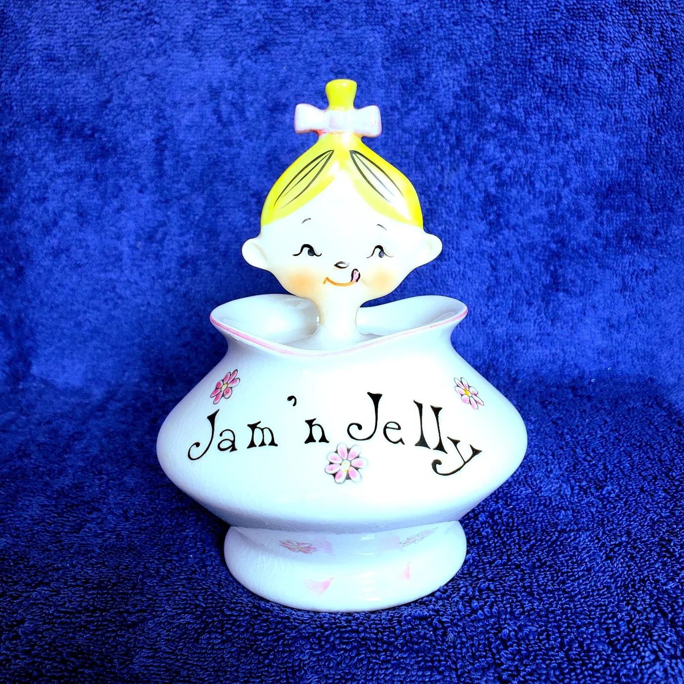 Jolly Floral Girls Jam 'n Jelly jar