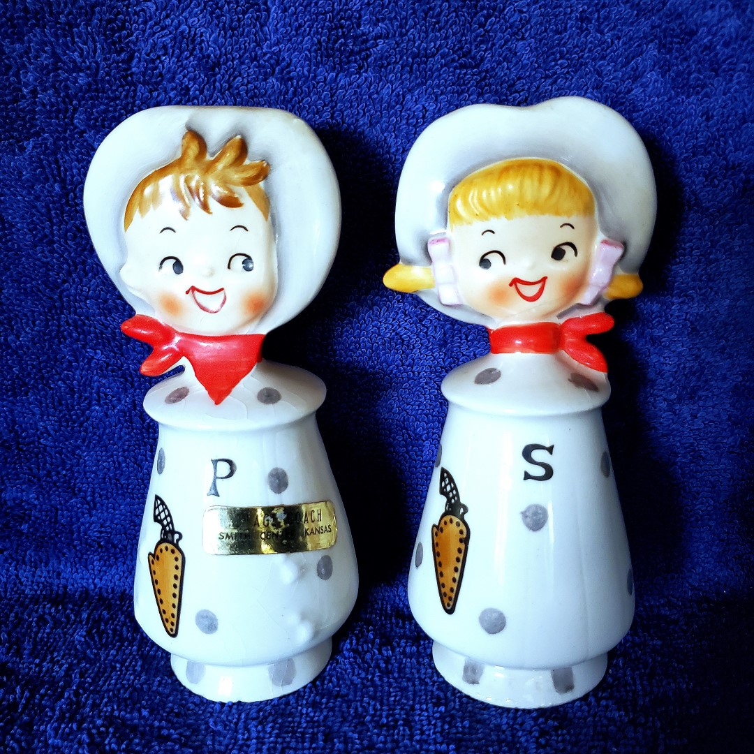 Cowboy and Cowgirl salt and pepper set