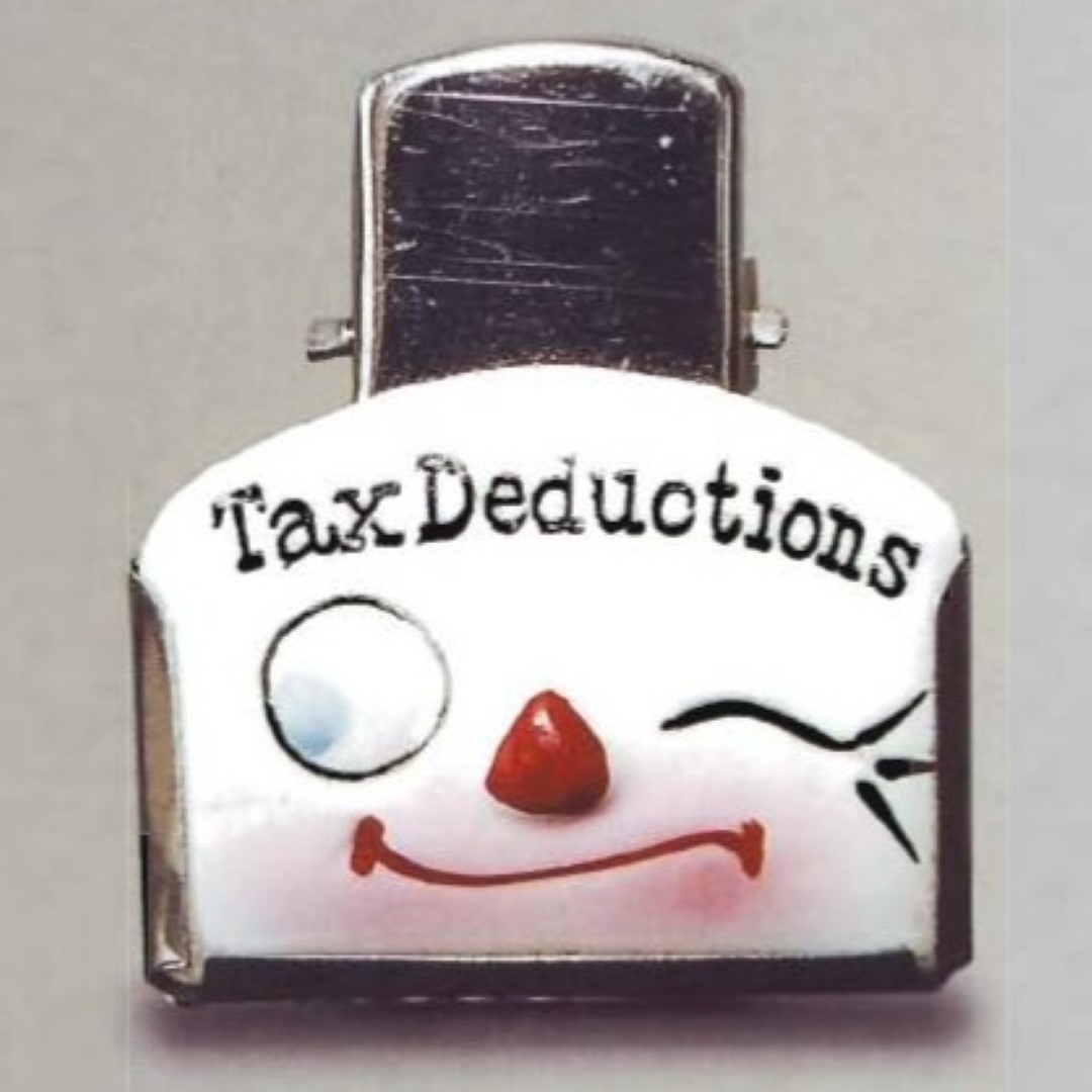 Tax Deductions Ceramic Crazy Clip