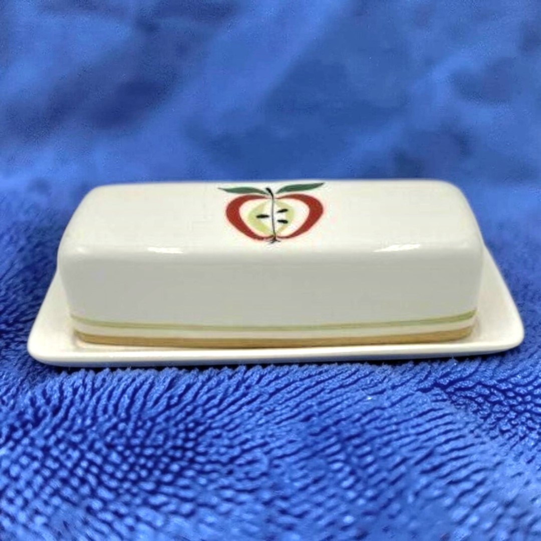 Butter dish.