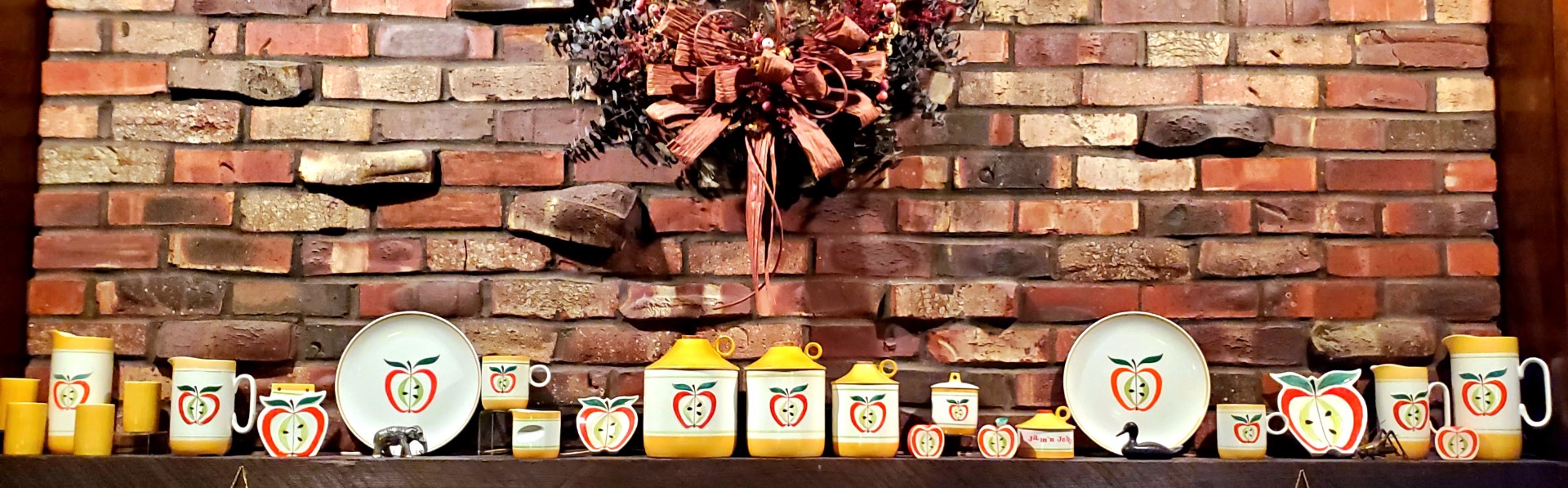 Applejack collection mantel display