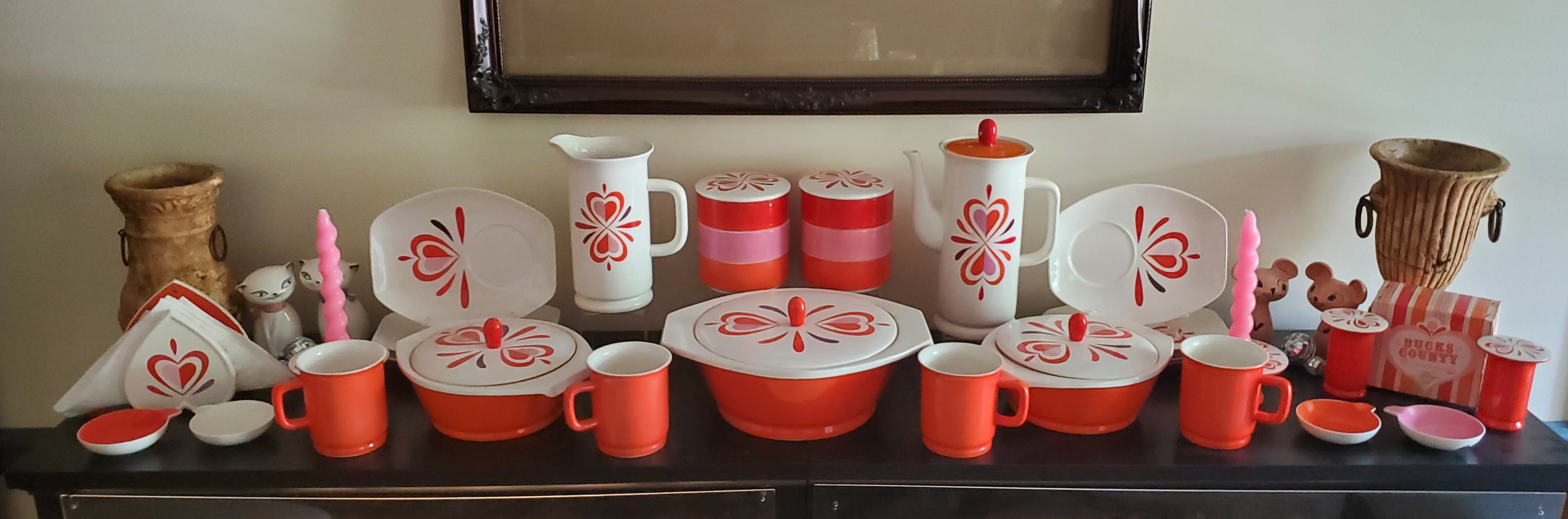 Bucks County collection displayed together