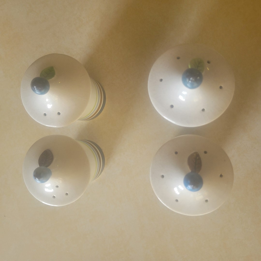 Top view showing Blueberry shaker hole variations.