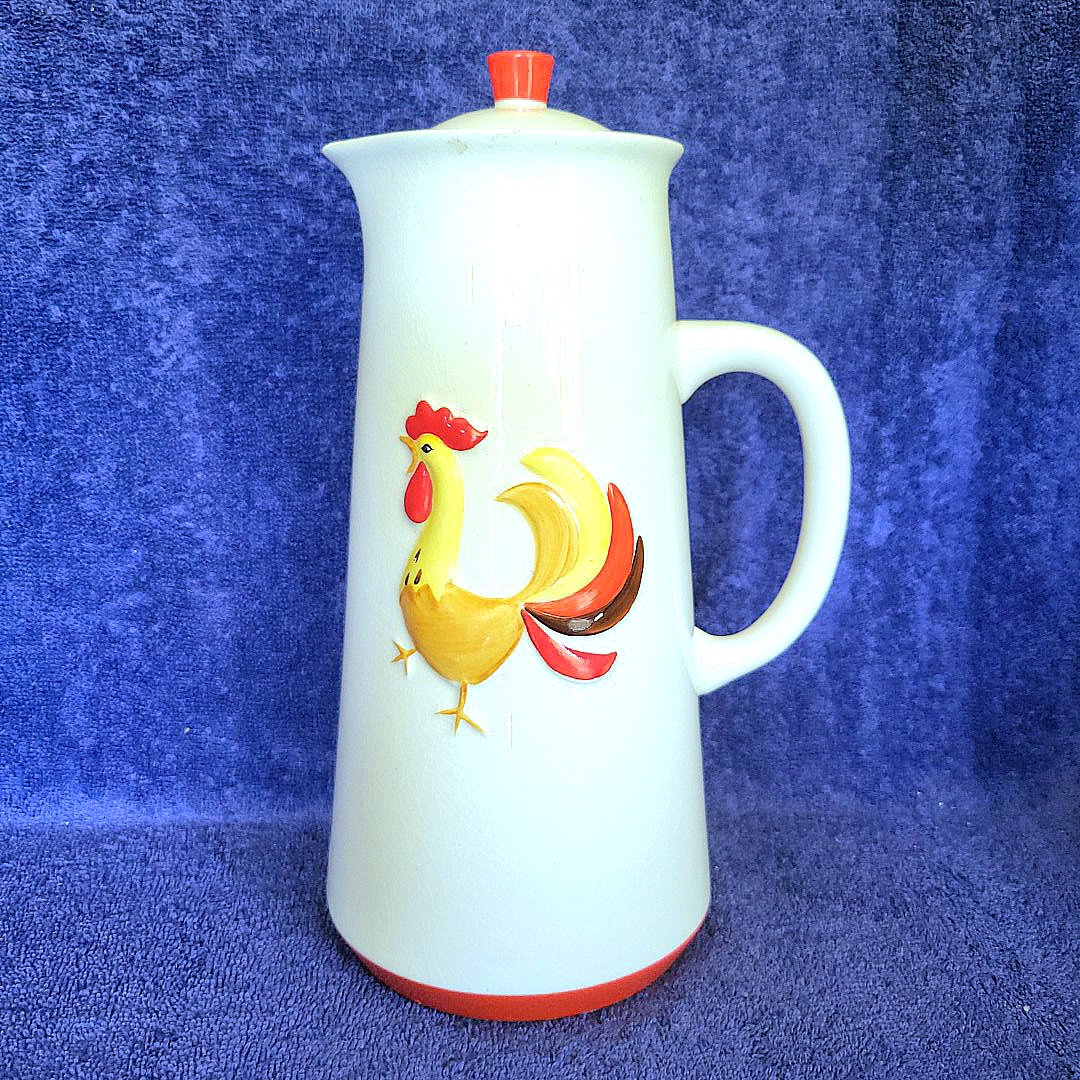 Holt Howard Coq Rouge No. 5368 Coffee Server with lid.