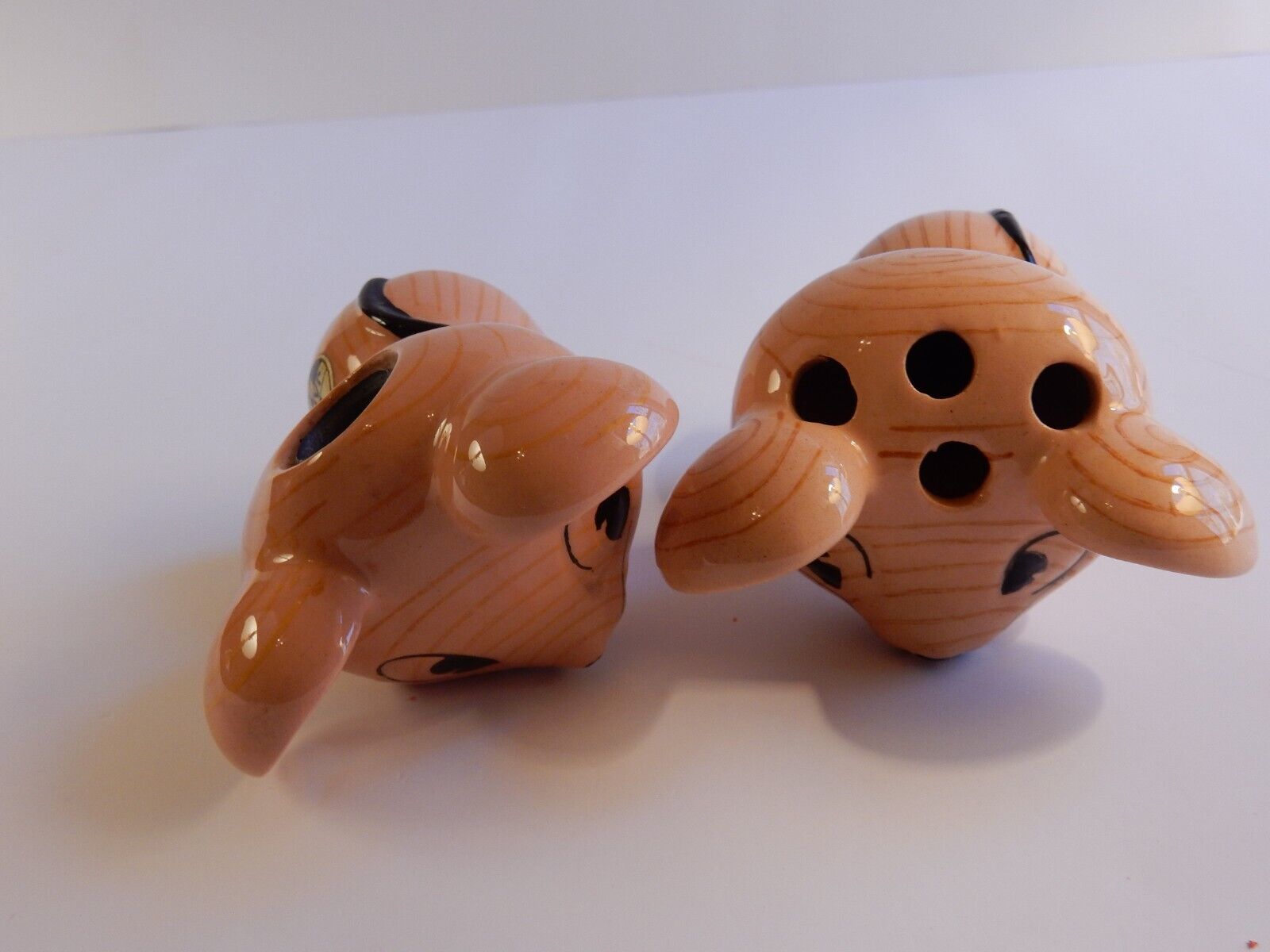 Top view of Merry Mouse Desk Set showing openings.