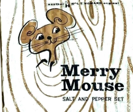 Restored Merry Mouse Salt and Pepper Set graphic from surviving original packaging.