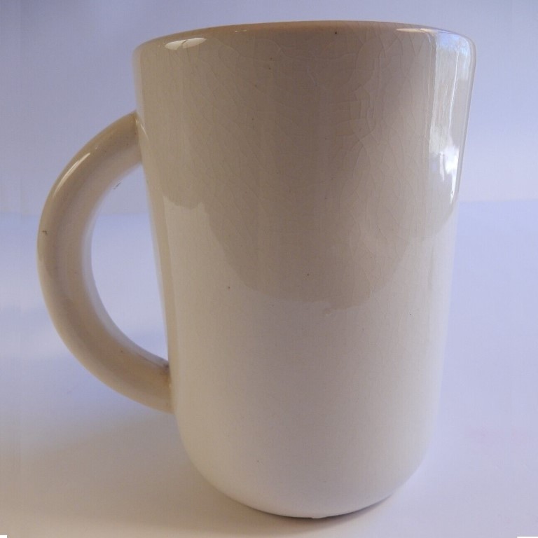 Rear view of Cozy Kittens Winky-Blinky Meow Mug.