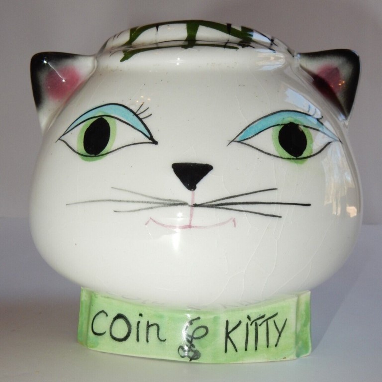 British Cozy Kittens Coin Kitty Bank