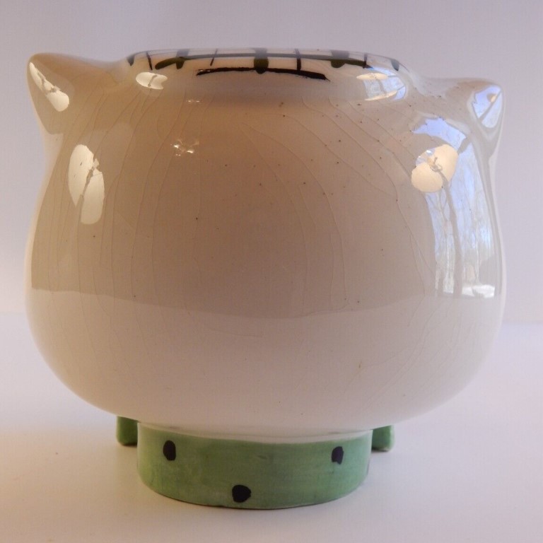 Rear view of British Cozy Kittens Coin Kitty Bank