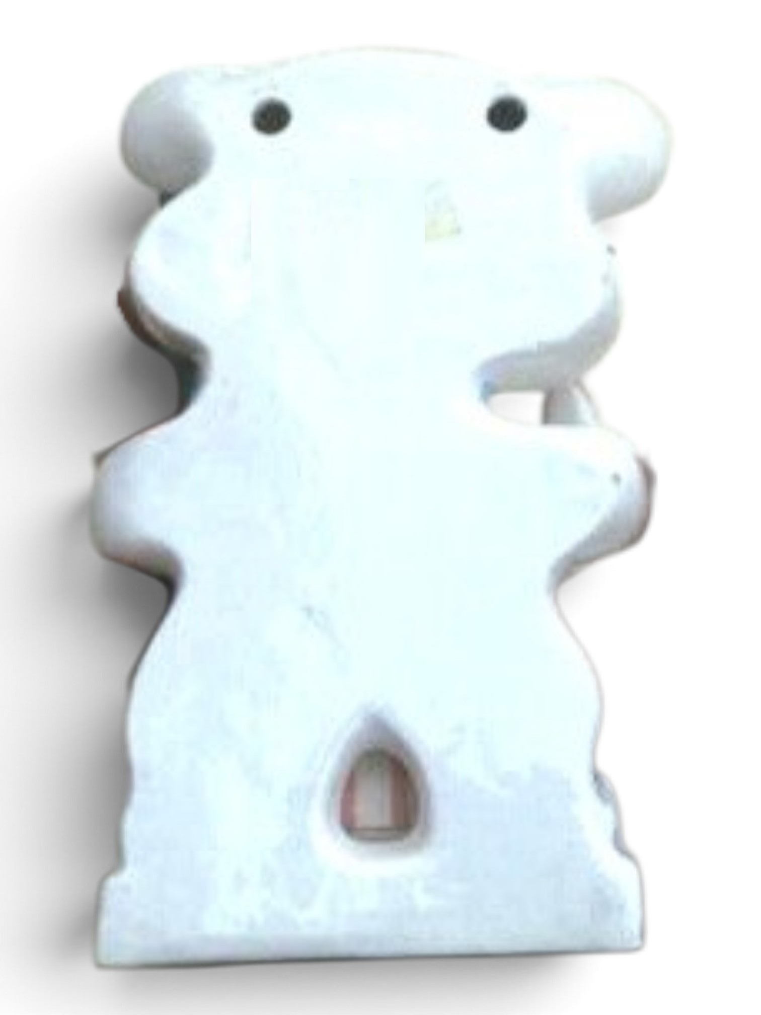 Rear view of Kitchen Cubs Bear in Mind memo holder.
