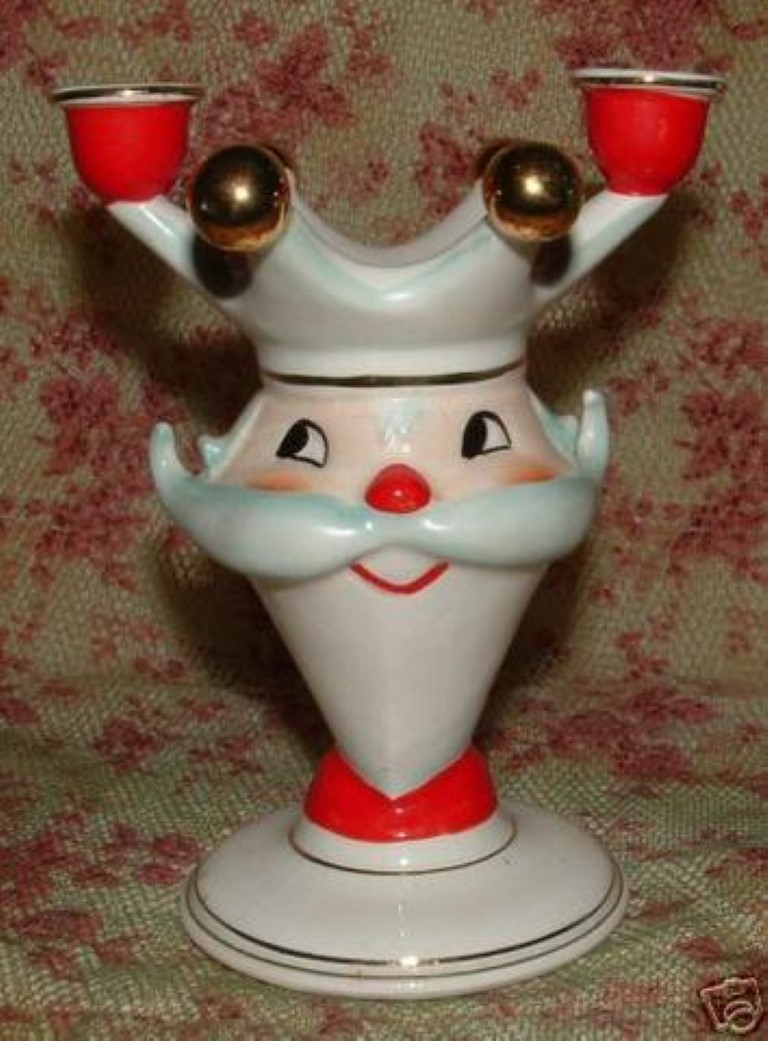 King Santa combination candleholder and vase.